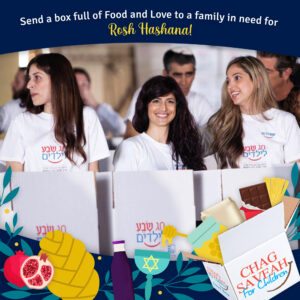Food Parcel for Rosh Hashana – Chag Saveah for children in need